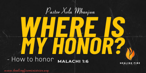 Where is my honor - How to honor