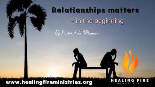 Relationships matters - in the beginning